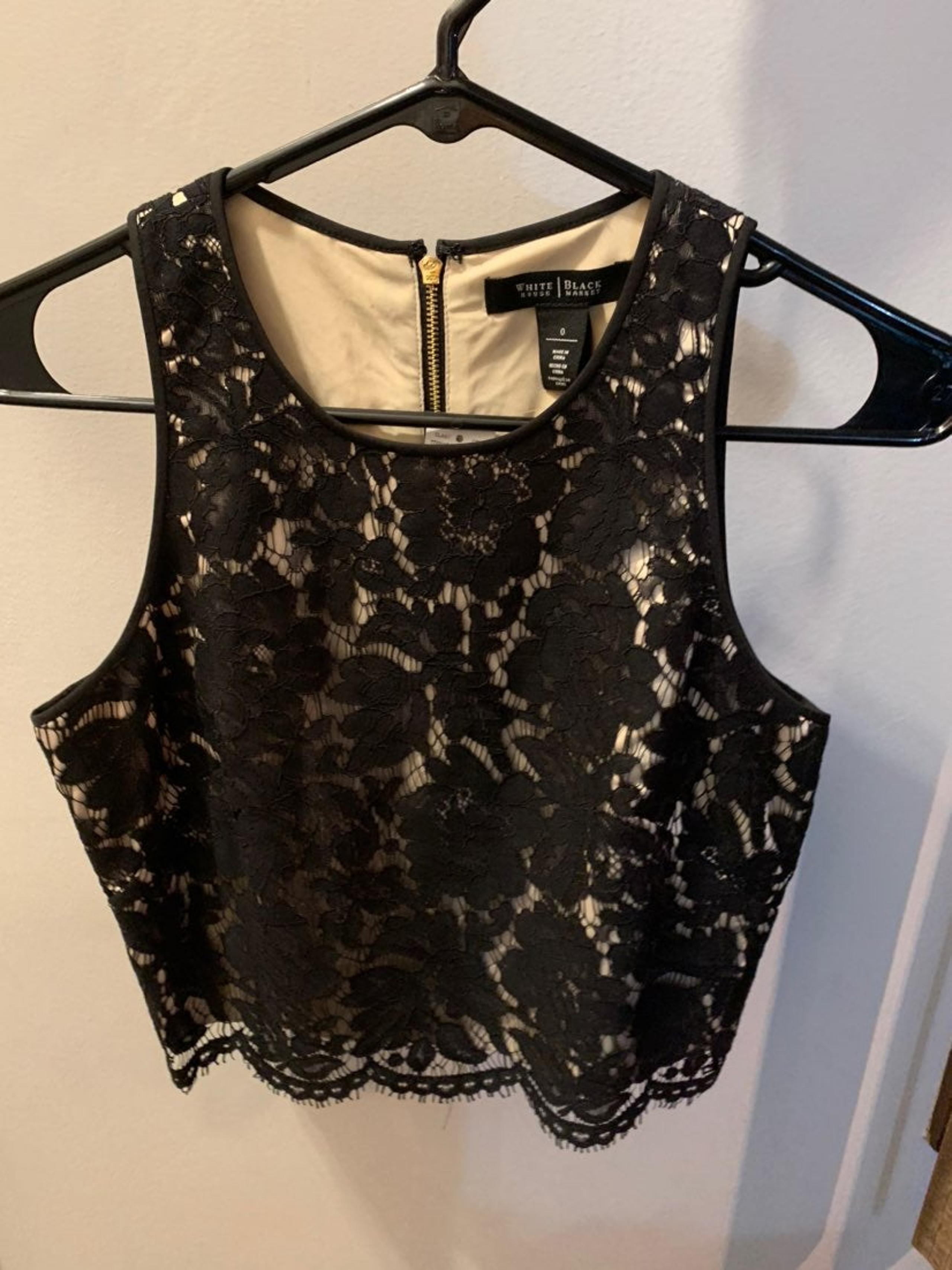 White house black market Cropped tank