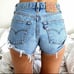Levi’s High Rise Mom Cut Button Shorts