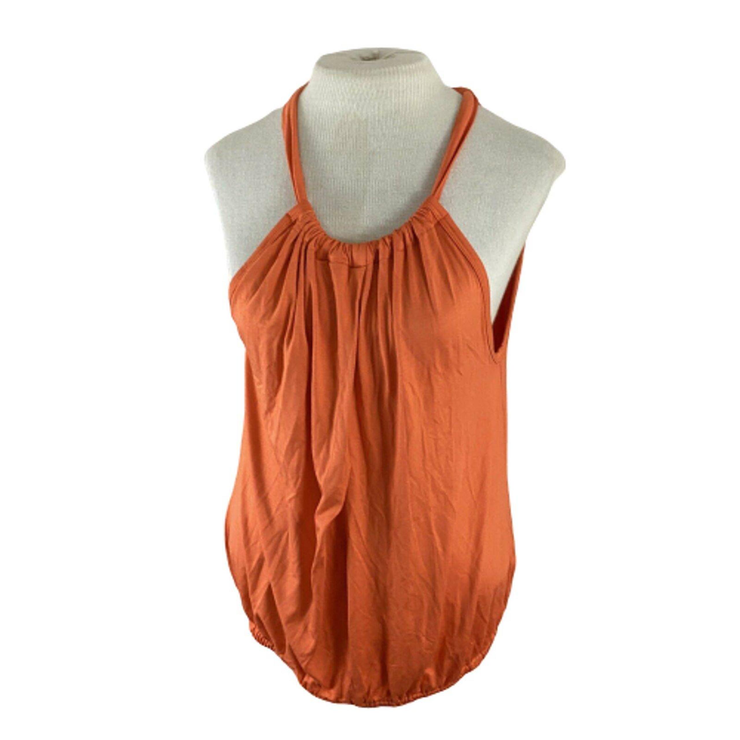 Trina Turk Orange High Neck Tank Top