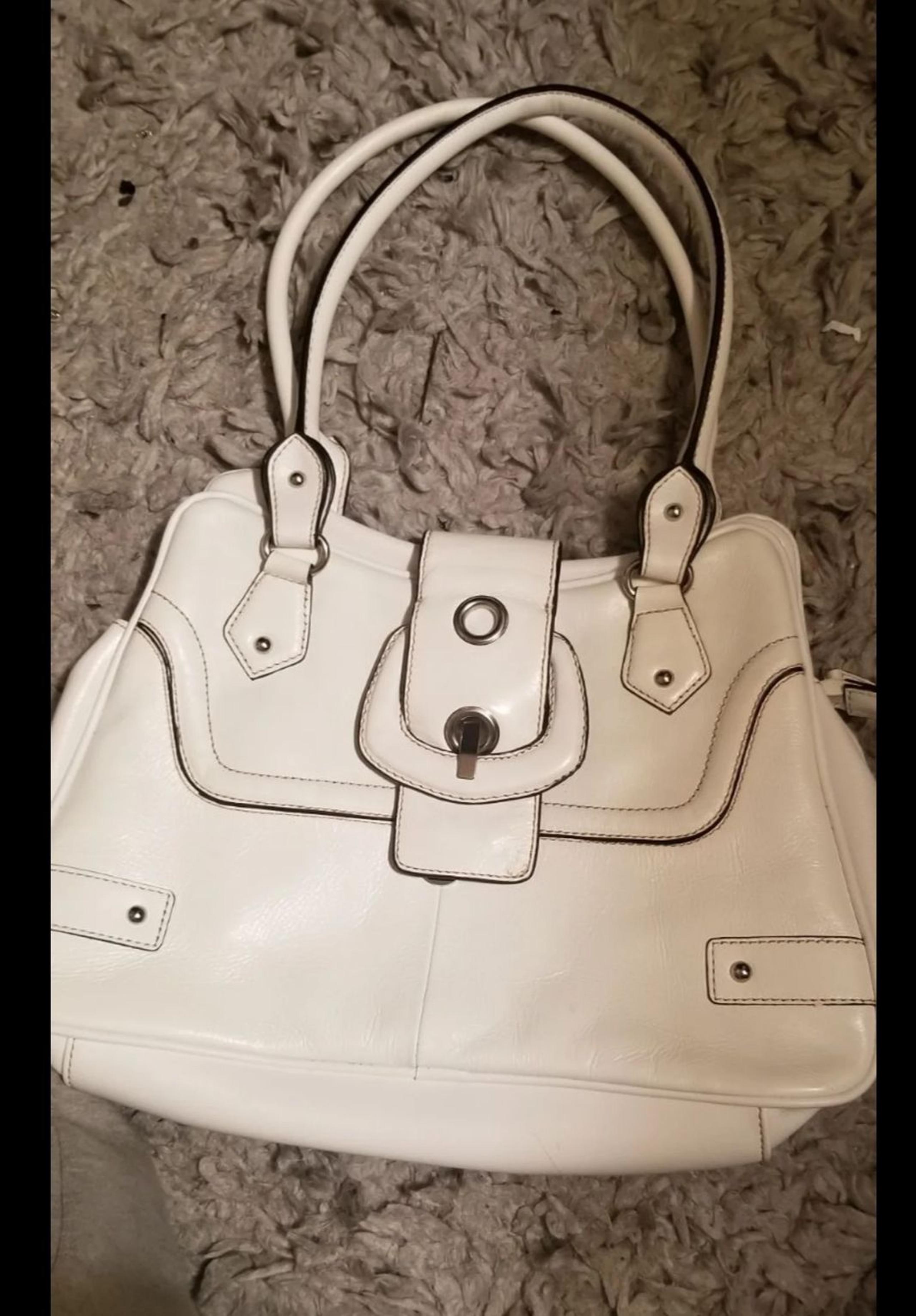 Vintage Wilson White Leather Satchel
