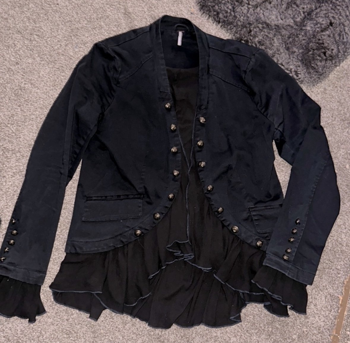 Free People Ruffles Romance Jacket