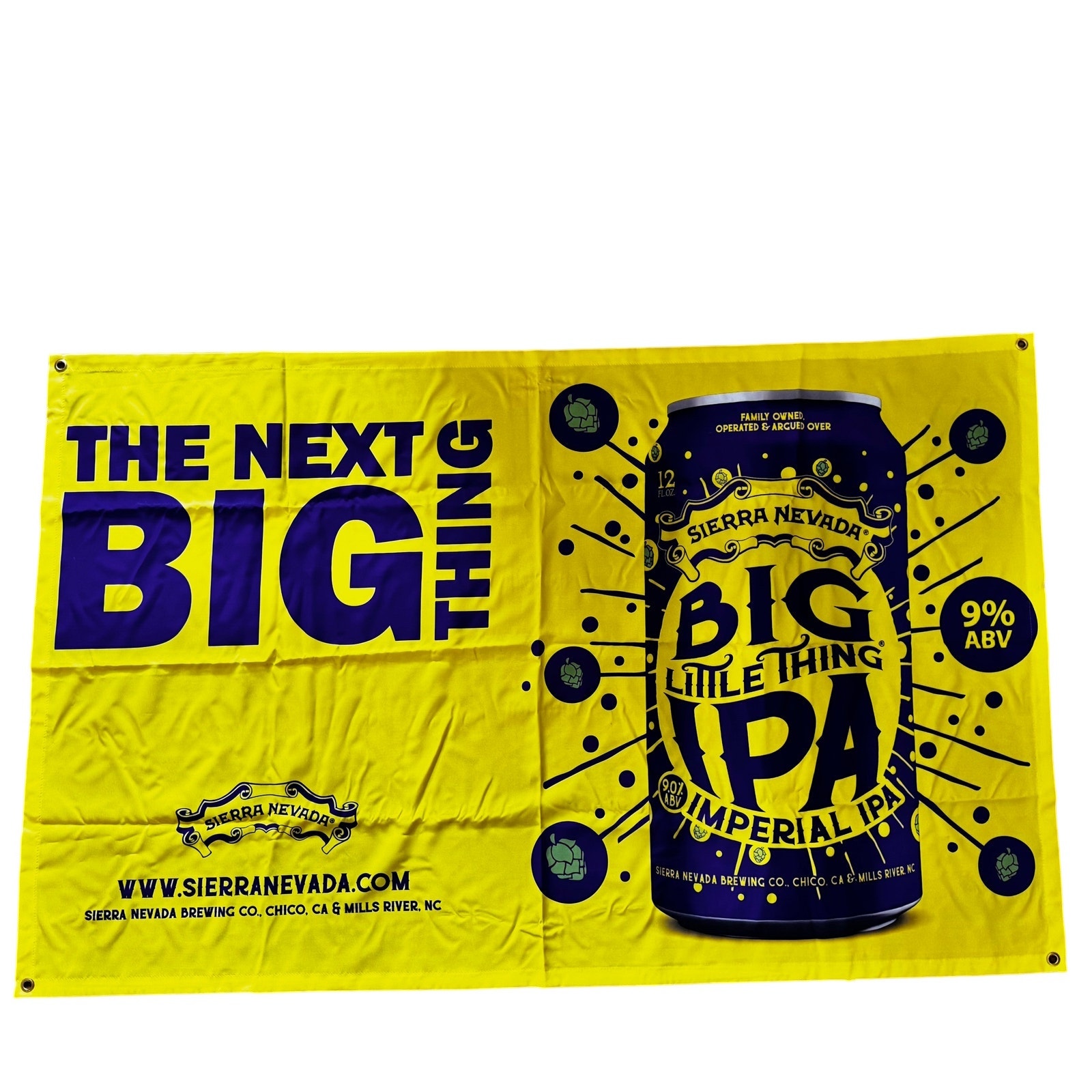 Sierra Nevada Brewery Large Yellow Big Little Thing Banner Flag 58 X 36 Promo