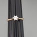 14K Gold Diamond in Platinum Ring