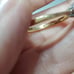 14K Gold Diamond in Platinum Ring