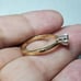 14K Gold Diamond in Platinum Ring