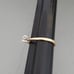 14K Gold Diamond in Platinum Ring