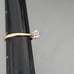 14K Gold Diamond in Platinum Ring