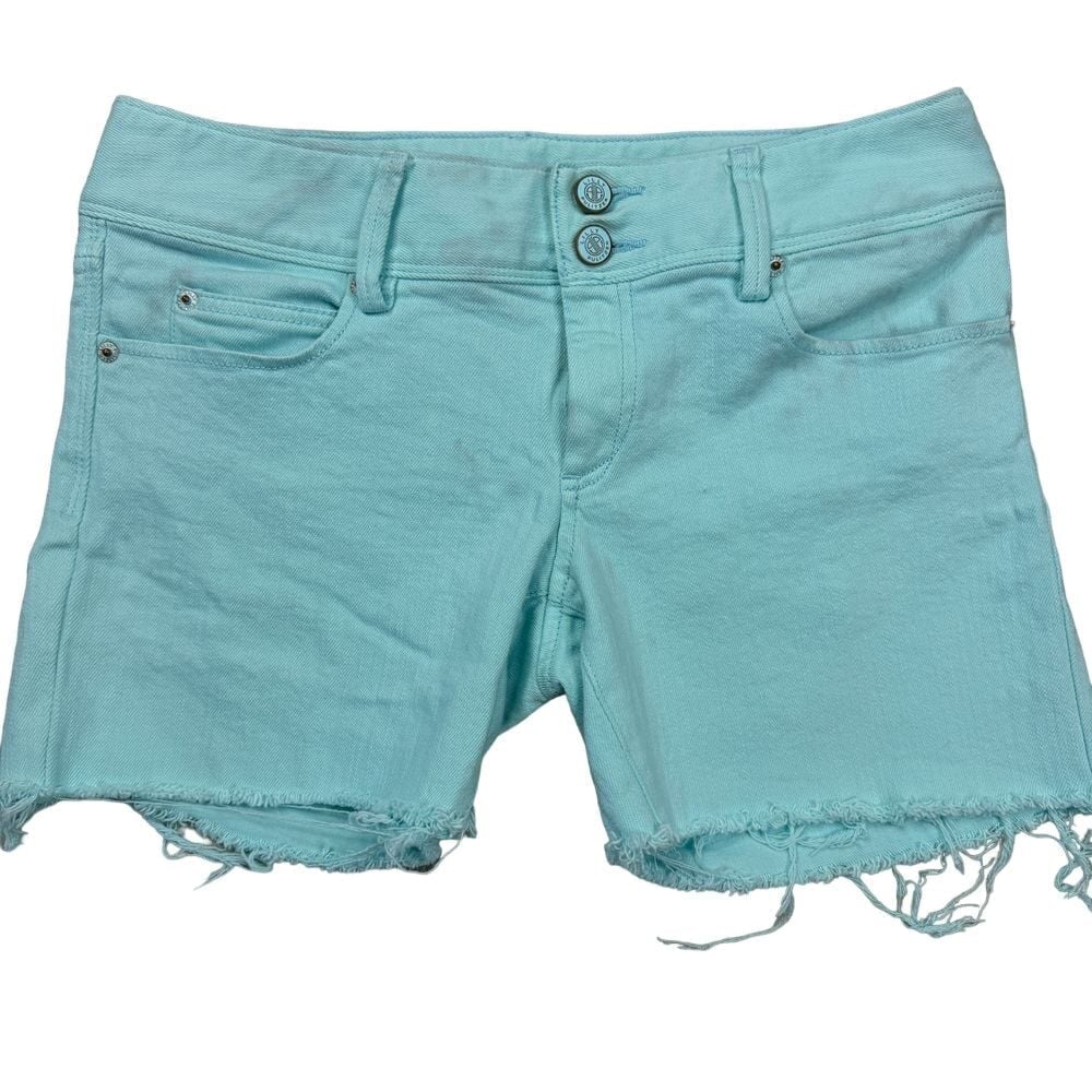 Lilly Pulitzer Shorts Women's Size 4 (30) Denim Cut-off Teal Blue