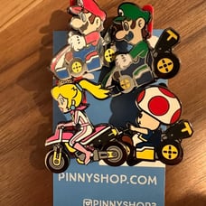 Pinny Penny Arcade PAX Mario Kart Blind Box Pins x4