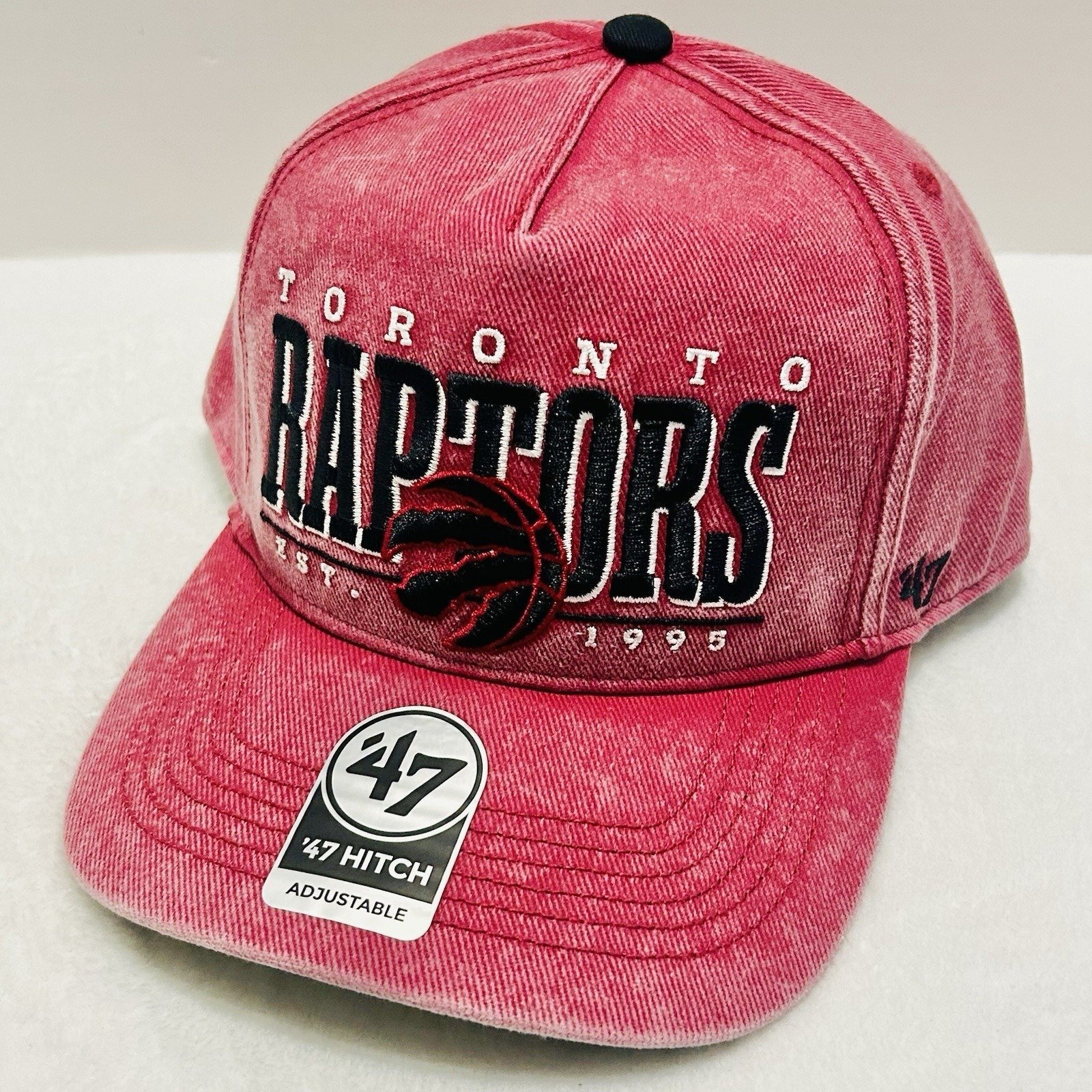 '47 Brand Toronto Raptors A-Frame Fontana Hitch Hat Cap Adjustable Snapback Red