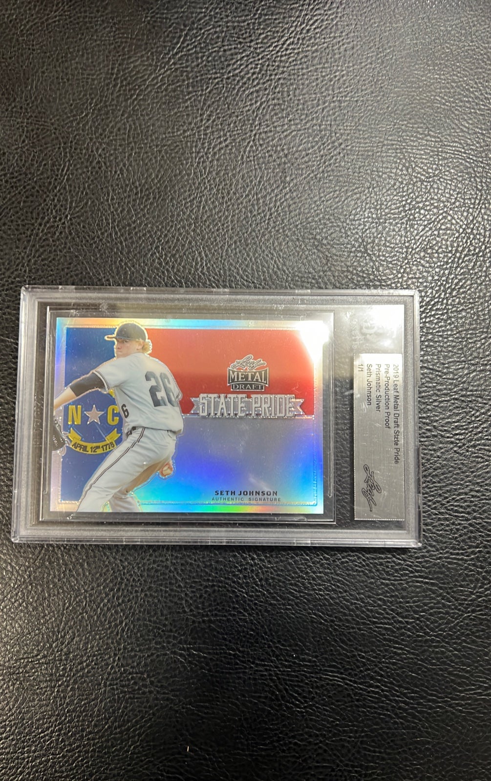 Seth Johnson Rookie Card Prismatic Silver One of One