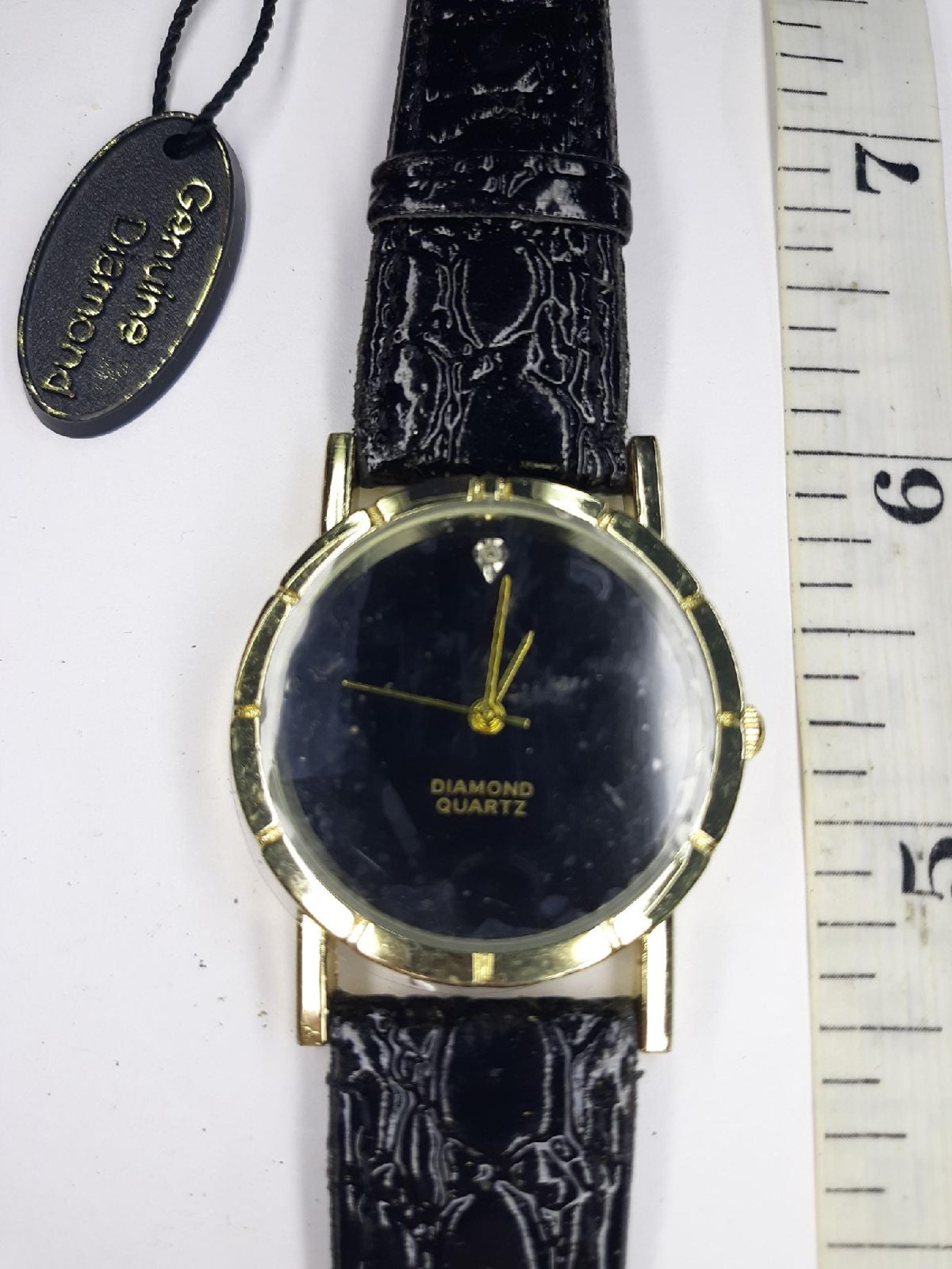 Diamond Men's Diamond Dress Watch.    $64