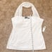 NFL All Sport Couture White New York Jets Sports First Down Halter Top SZ L BNWT