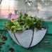 3 Pack Galvanized Metal Umbrella Wall Planter, Hanging Wall Flower Holder