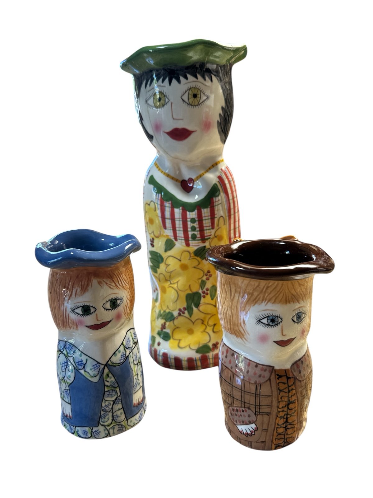 Susan Paley Vintage Collectable10 tall signed Susan Paley vases. Daisy is a
