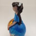 Domincan Republic Clay Pottery Faceless Doll Figurine Girl w Star Folk Art 5 .