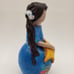 Domincan Republic Clay Pottery Faceless Doll Figurine Girl w Star Folk Art 5 .