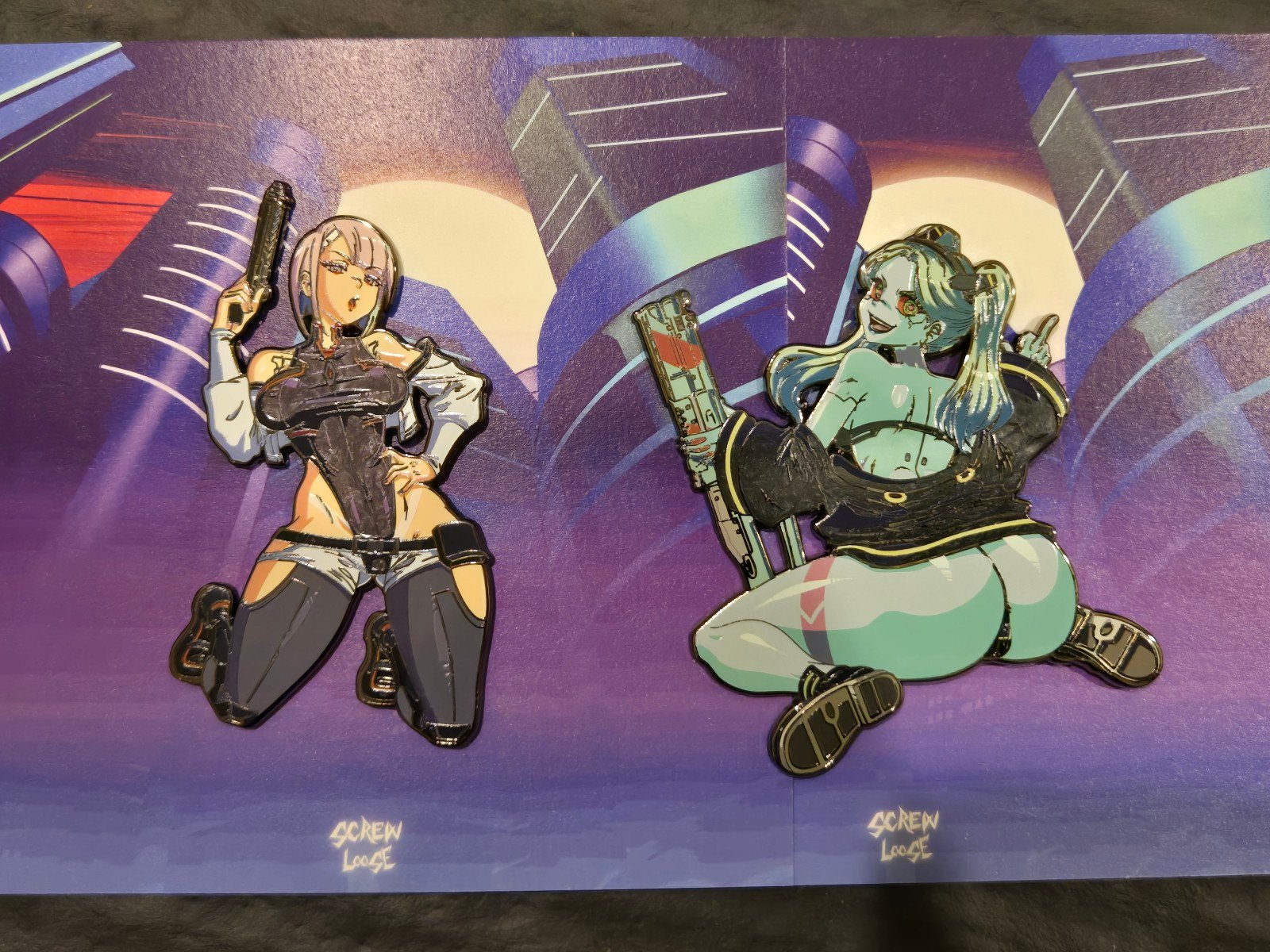 Cyberpunk Edgerunners Rebecca & Lucy Pin Bundle