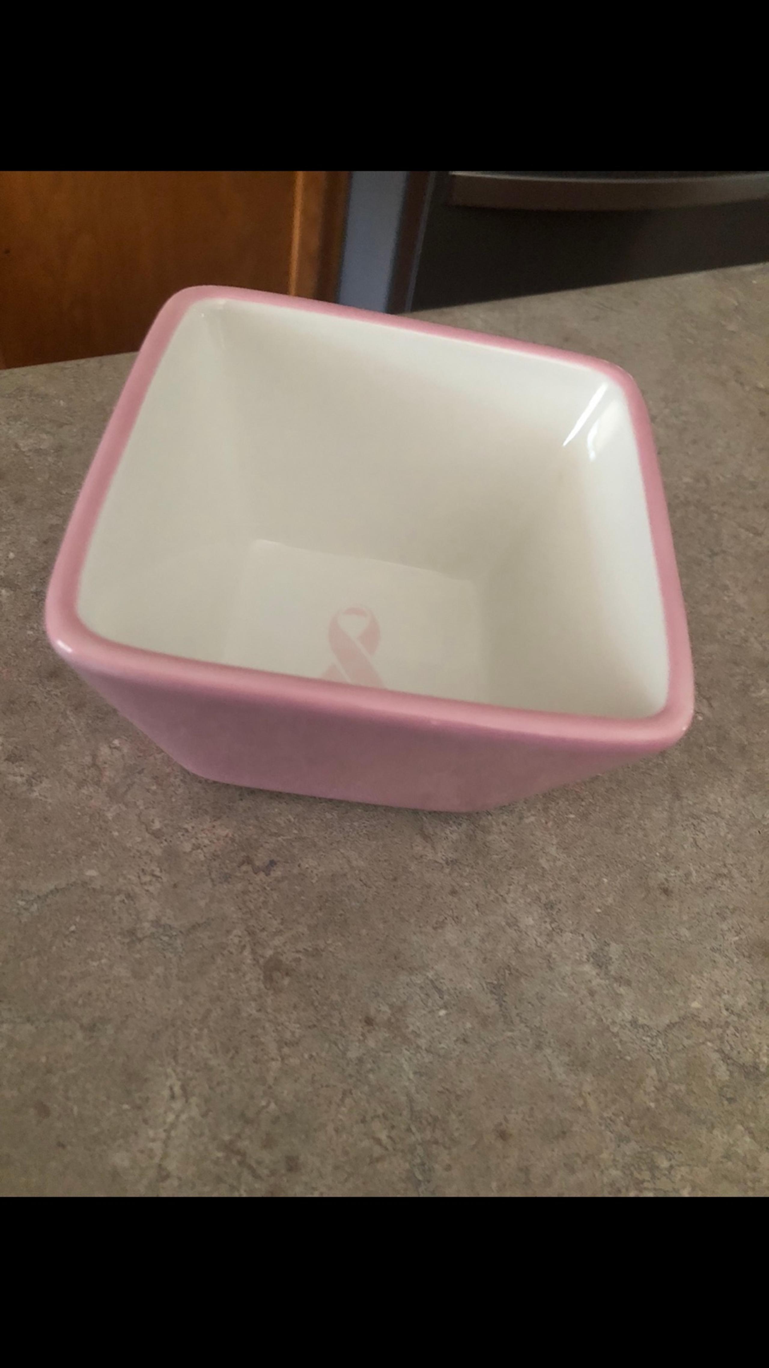 Pampered Chef Simple Additions Help Whip Cancer Square Bowl EUC!