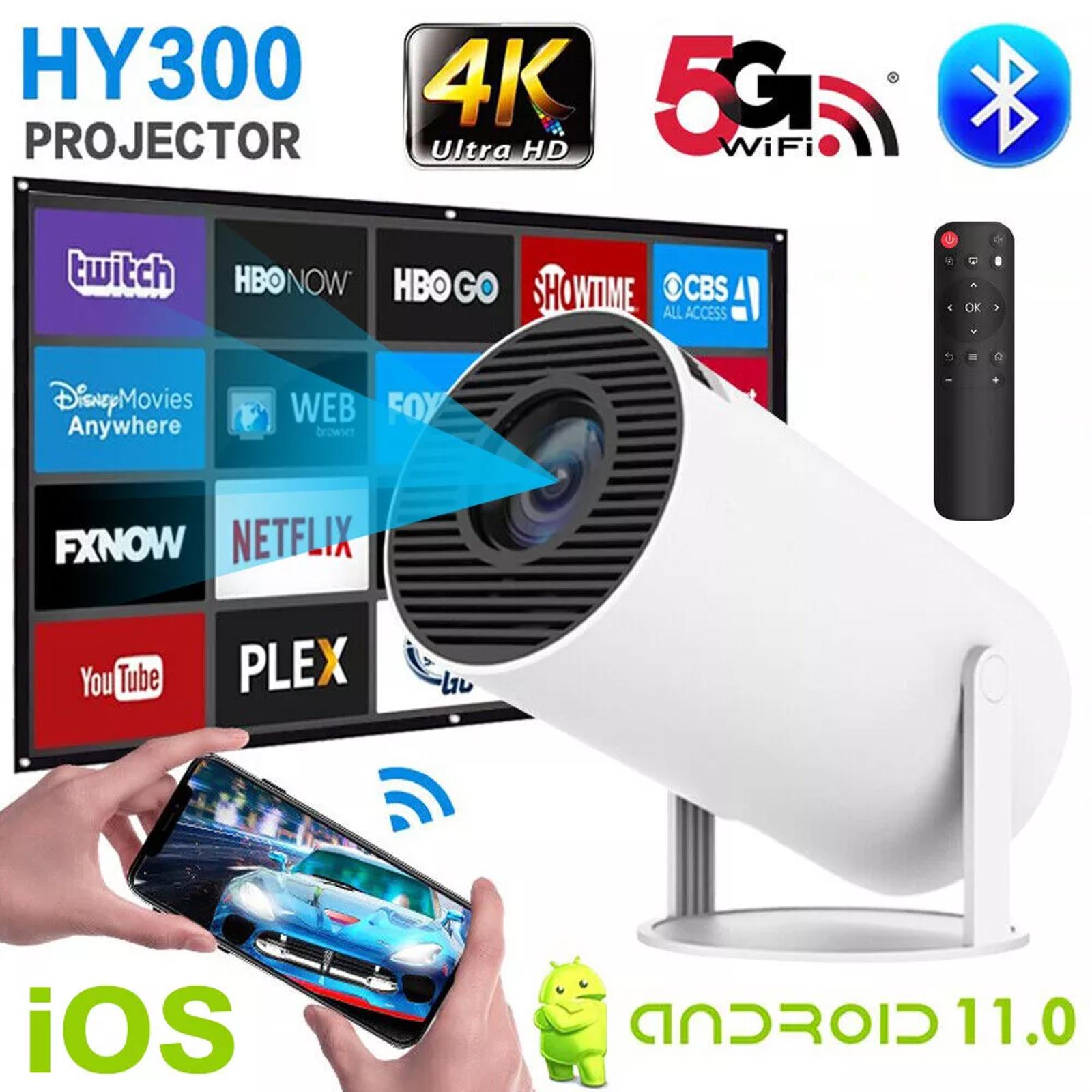 NEW SEALED 10000 Lumen 4K Mini Projector LED 1080P WiFi Bluetooth UHD Portable H