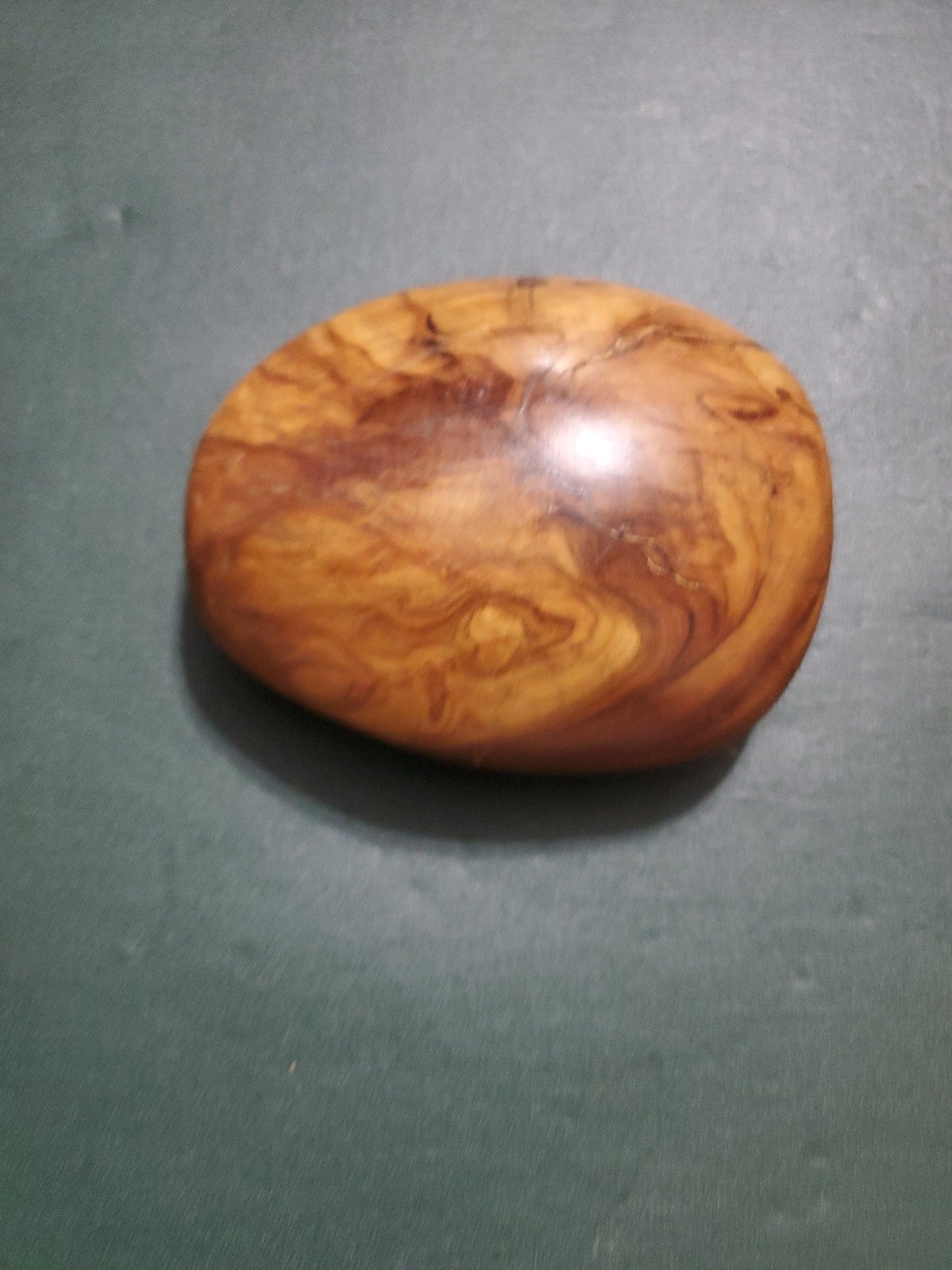 Rare Solid Wood Stone-shaped Healing Rock 4.5in length x 3.5in x 1.5in tall