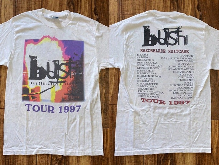 Bush Razorblade Suitcase Tour 1997 T-Shirt Bush Band Shirt Bush Rock Tour 1997 T