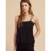 Sandro Paris Black Lace Silk Tank Top