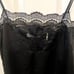 Sandro Paris Black Lace Silk Tank Top