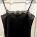 Sandro Paris Black Lace Silk Tank Top