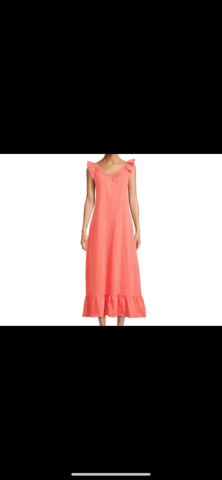Lafayette 148 New York 2X Mango peach long dress cotton