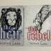 Out of print white covers of The Heir & The Rebel by Sophie Lark