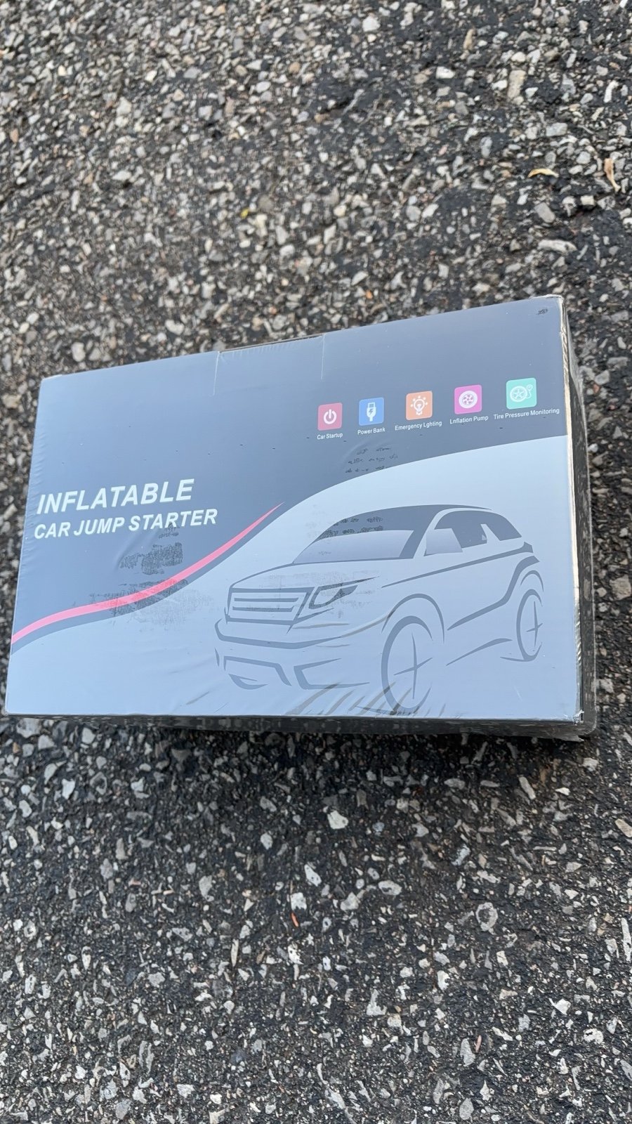 Inflatable Car Jump Starter - brand new in box!