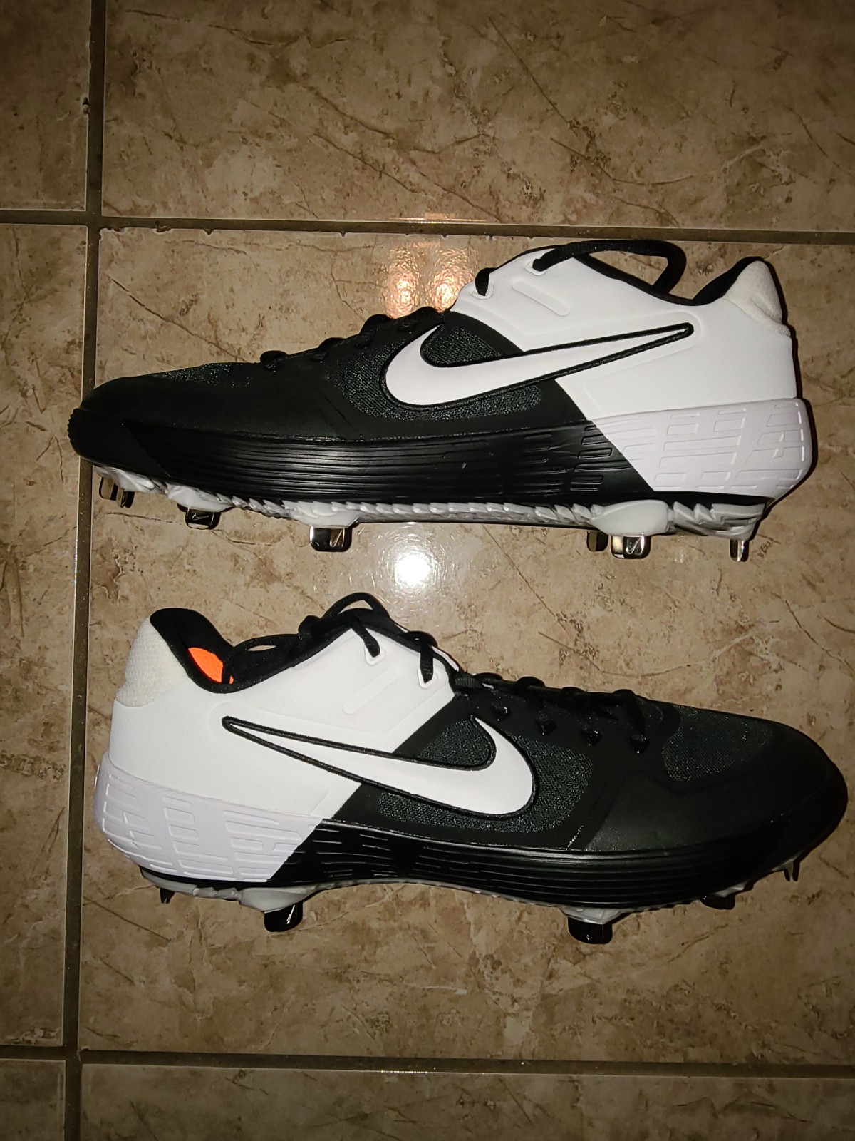 Nike Alpha Huarache Elite 2 Low 'Black White' Baseball Cleats Men's Size 14