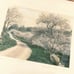 Vintage Wallace Nutting Decked as a Bride Colorized Photo Print Art Signed Frame