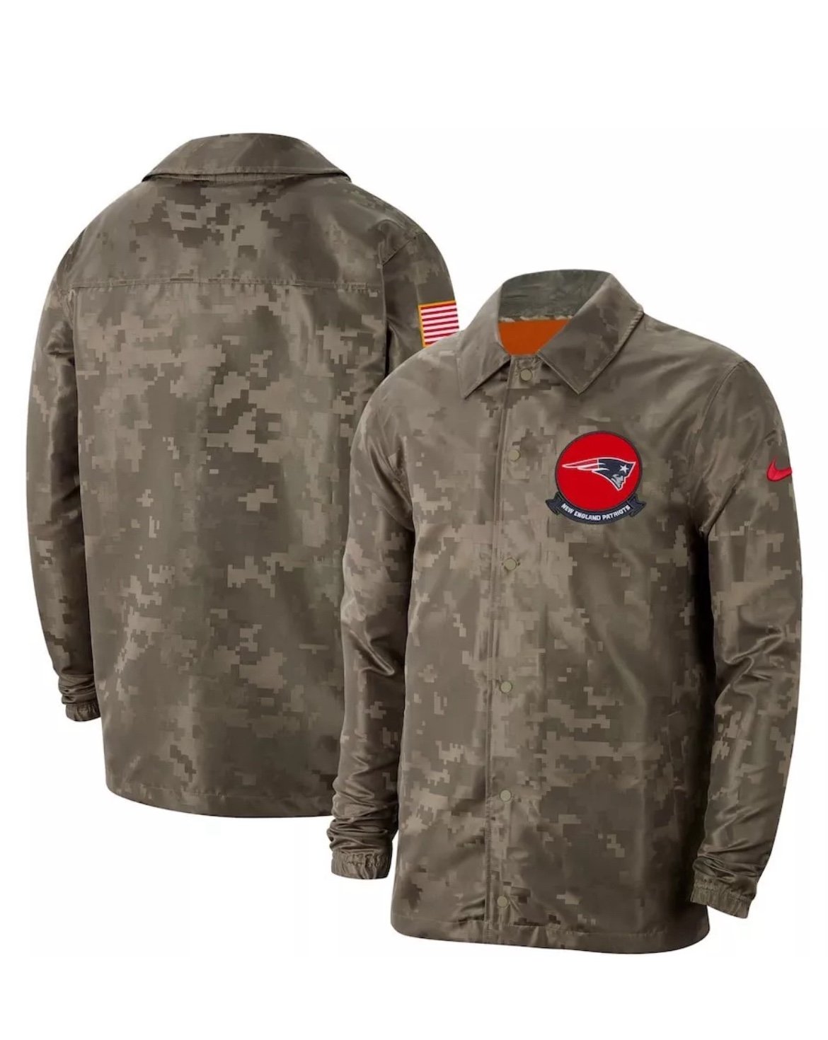 Nike NFL NE Patriots Salute To Service Repel Jacket AT7791-222 Mens Size 2XL