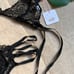 NWT sexy black strappy lingerie set M