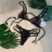 NWT sexy black strappy lingerie set M