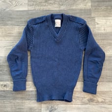 VTG Brigade Quartermasters The Woolly Pully Sweater Pure Wool Size Men’s 40 Blue