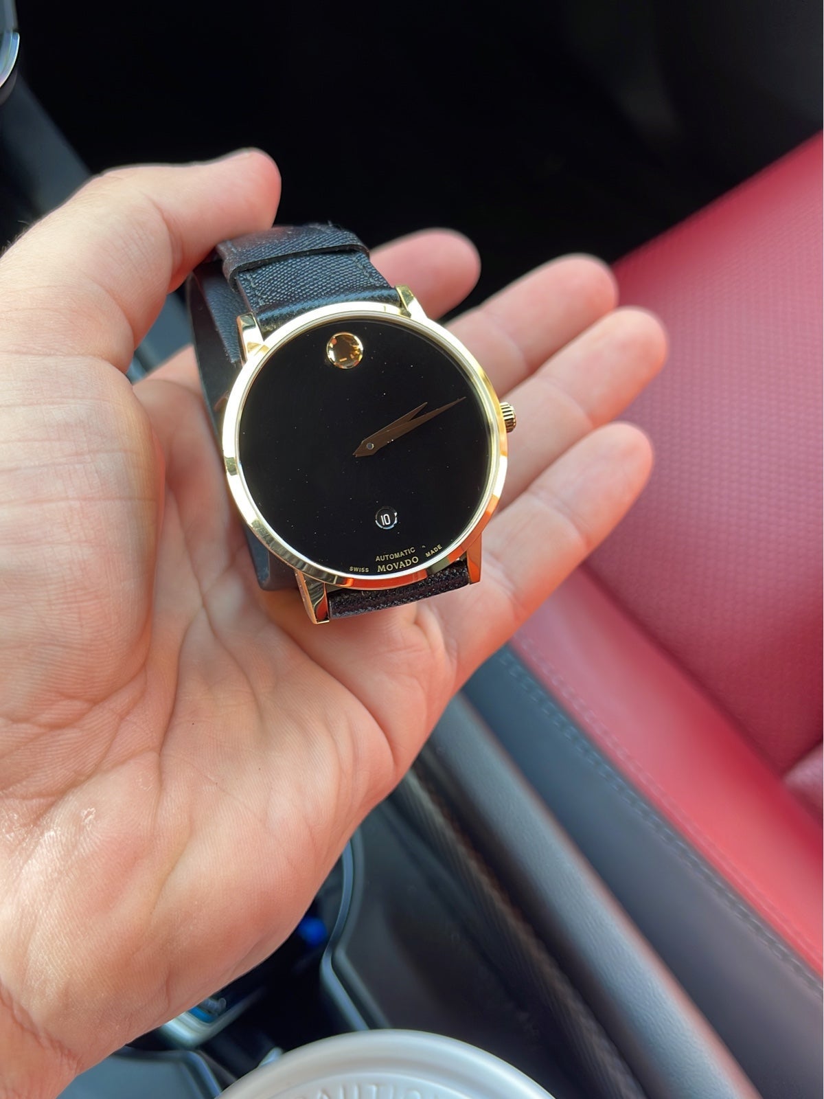 Movado yellow gold watches for men