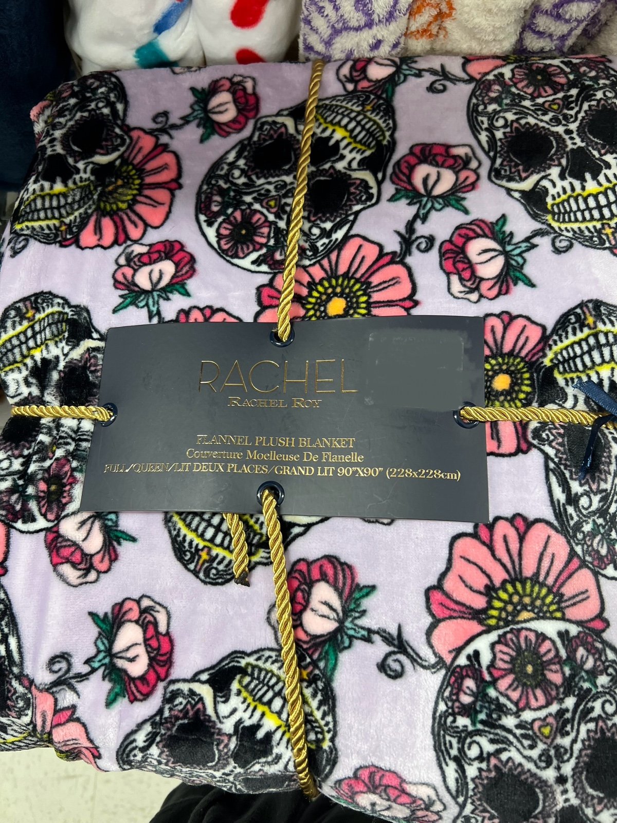 Halloween Sugar Skull Full/Queen Blanket