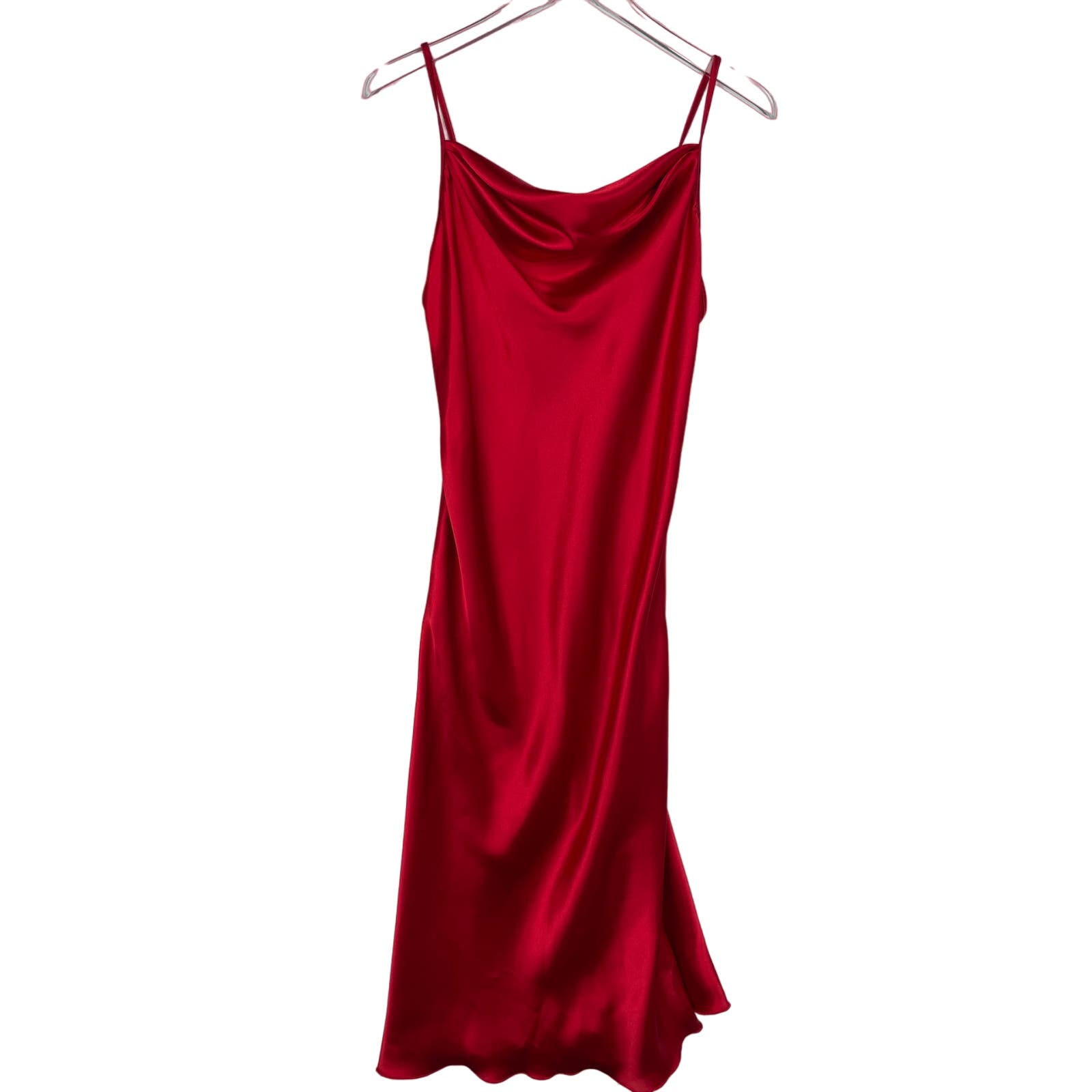 Bebe red deals satin dress