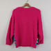 Vintage 80s Chaus hand knit sweater L