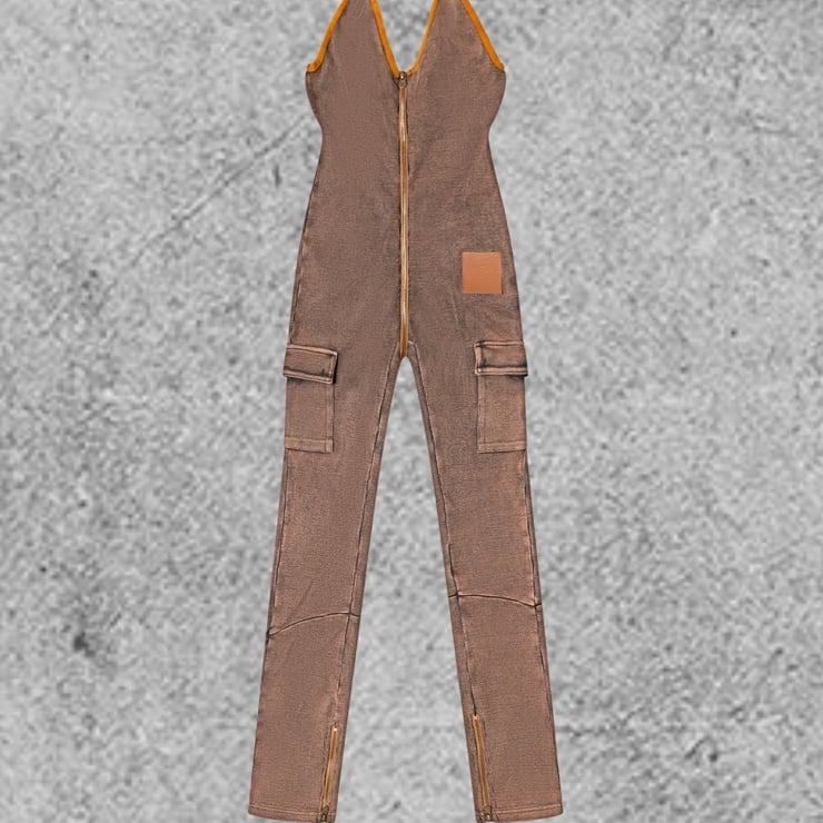 TORDROBES RUSTED U-ZIP JUMPSUIT