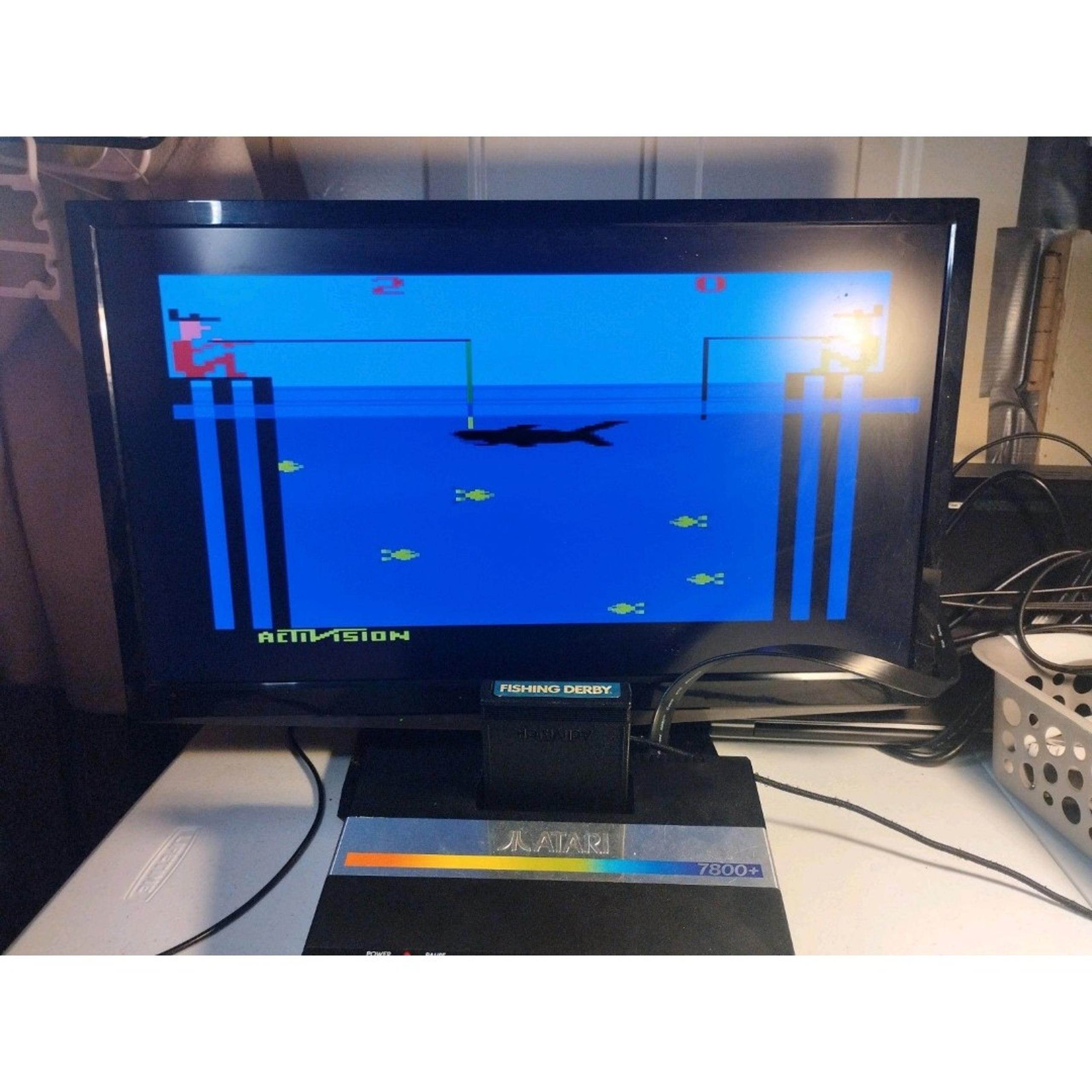Fishing Derby for Atari 2600. Tested & Works. Vintage 1980