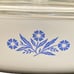 Vintage 1969-1972 Corning Ware Blue Cornflower 2.5qt Casserole Dish P-1 1/2-B