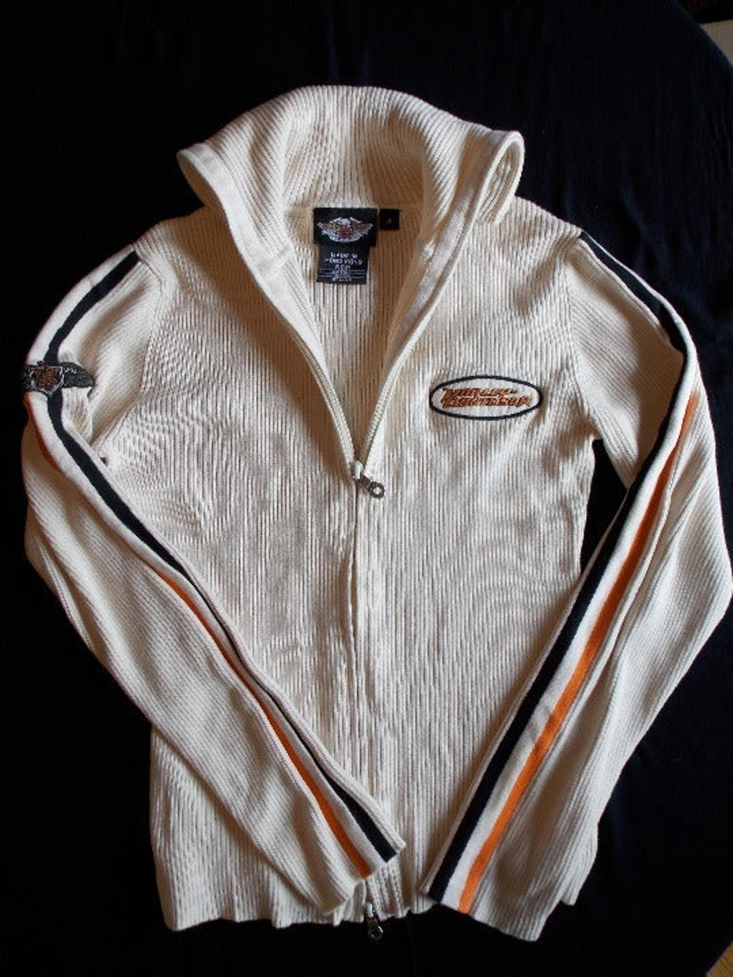 Harley Davidson Women’s Cotton Sweater, Full Zipper, M