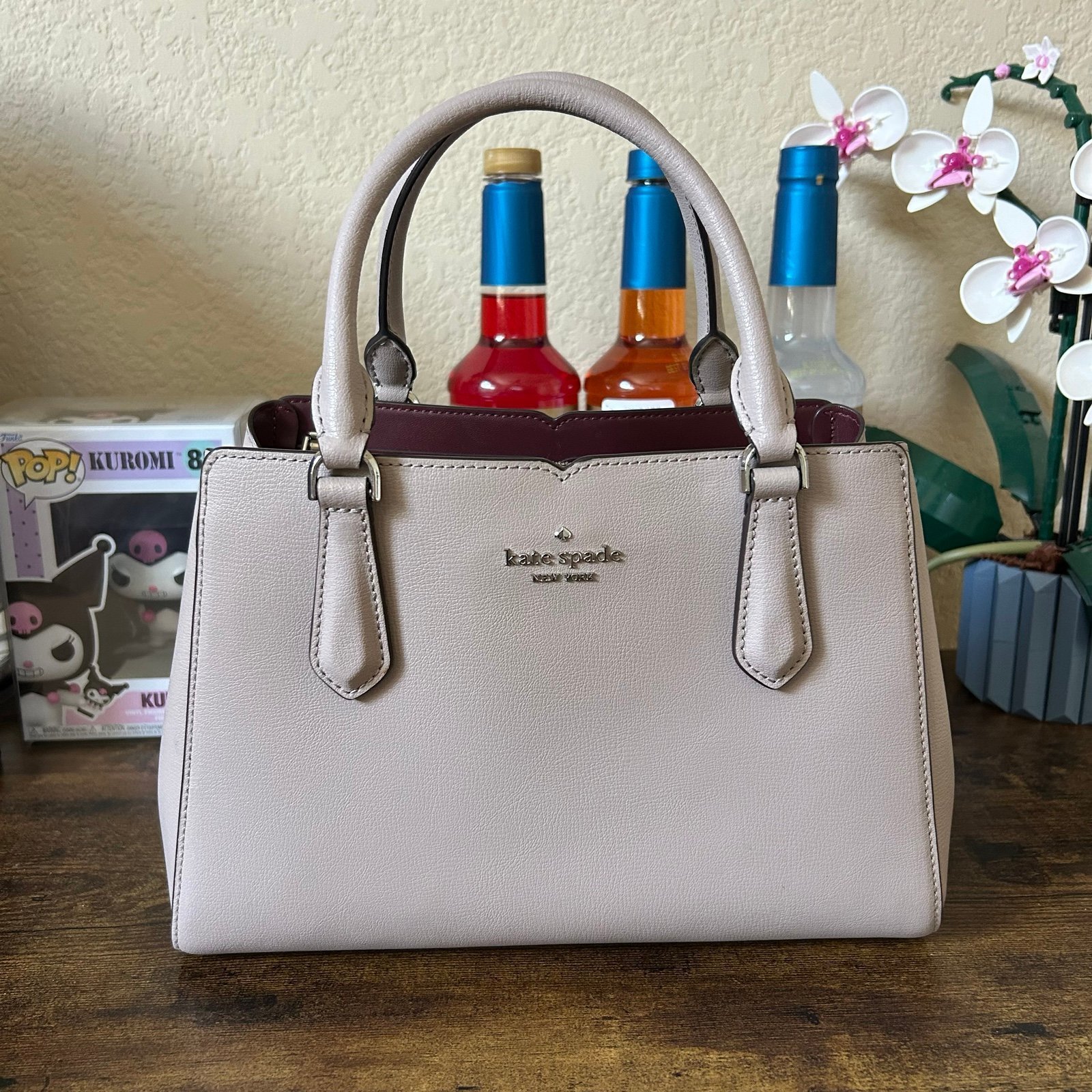 Kate Spade Taupe/Berry Purse