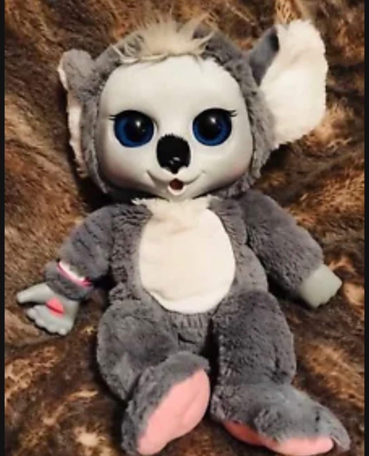 Jakks Pacific Animal Babies Nursery Baby Koala Bear Plush 14" Electronic Works