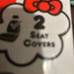 Hello kitty seats cover 2