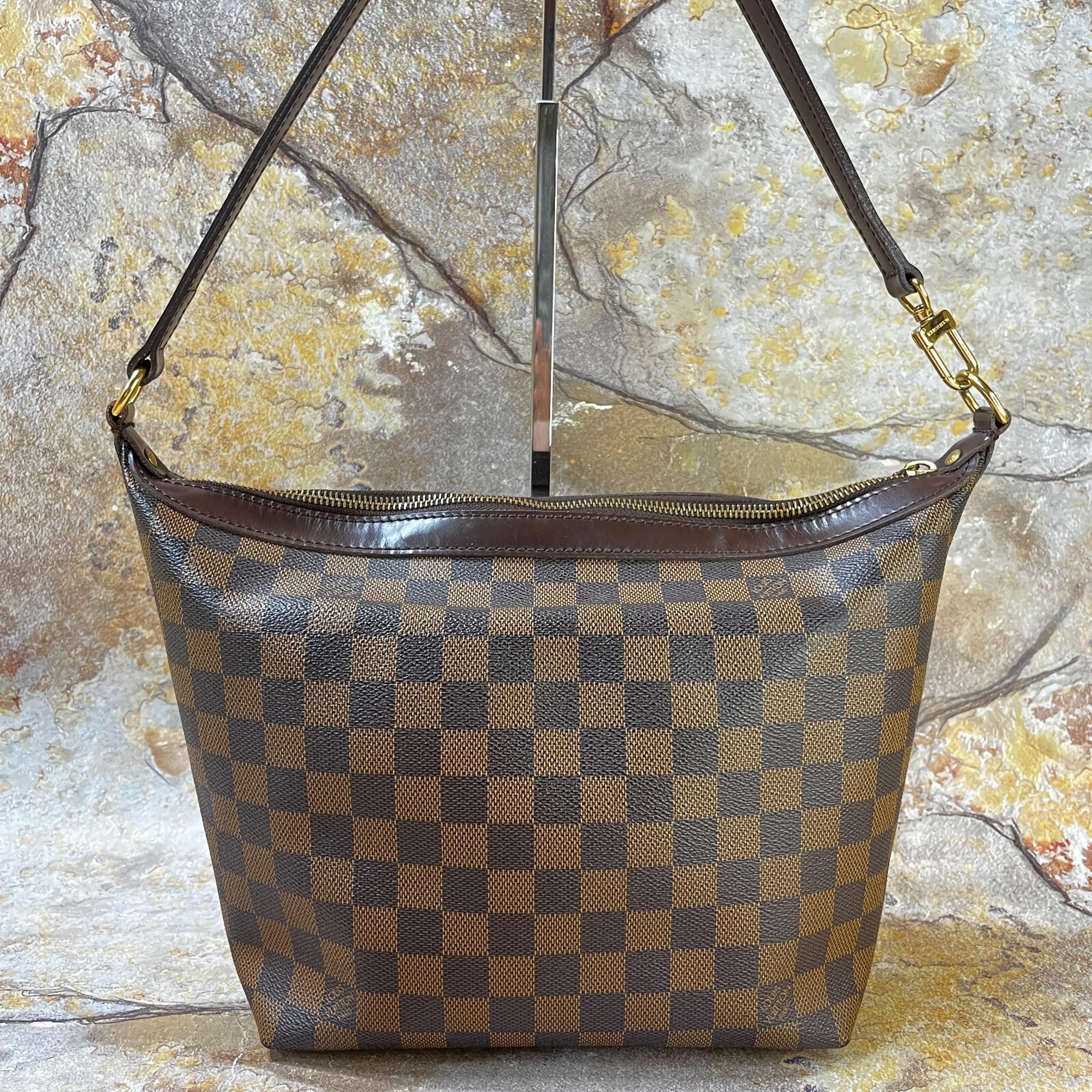 Louis Vuitton Illovo MM Shoulder Bag Damier Ebene Handbag